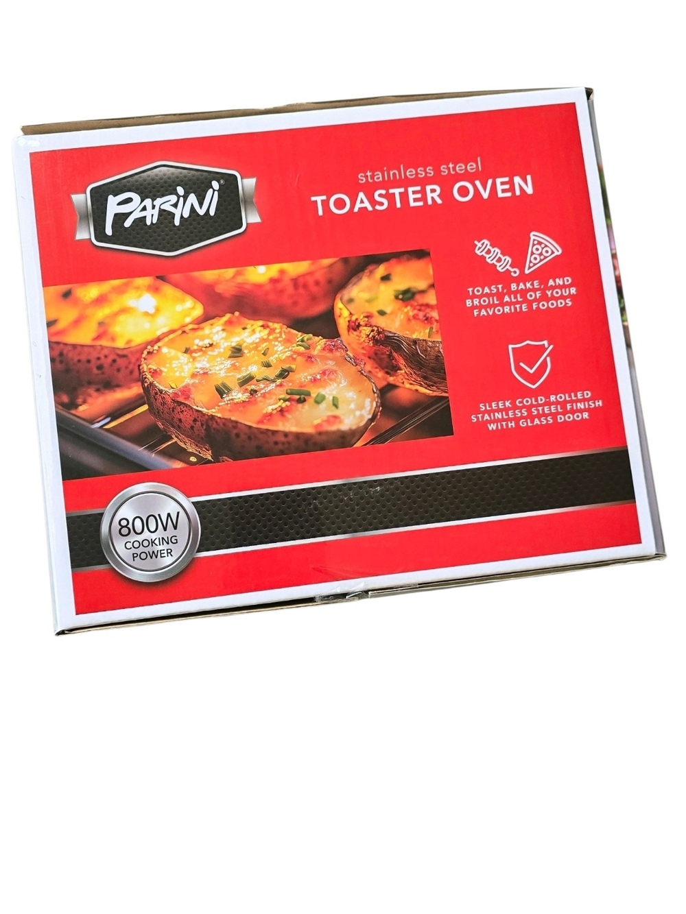 Parini Stainless Steel 800W Toaster Oven Toast Bake Broil NIB - Picture 3 of 5